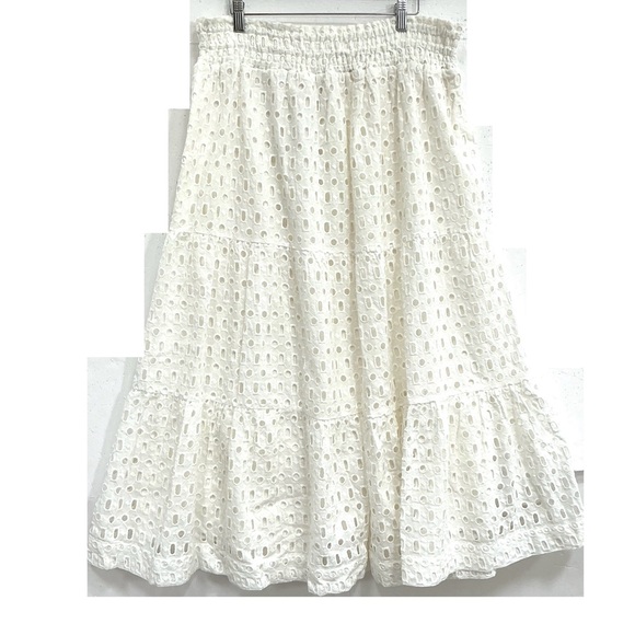The Somerset White Eyelet Skirt by Anthropologie size 2X - Picture 2 of 9